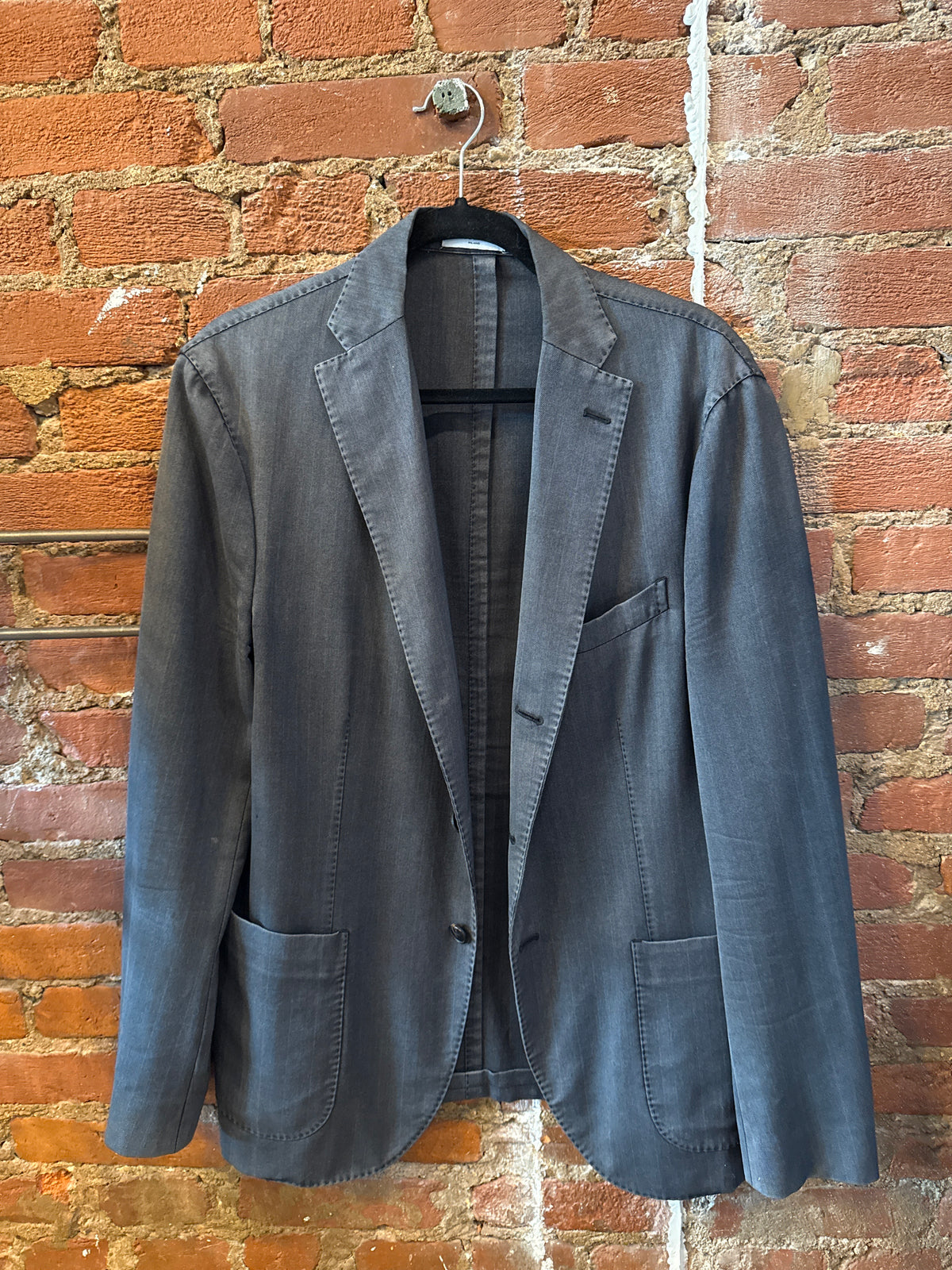 BOGLIOLI K.Jacket Grey Virgin Wool Unlined Jacket 50