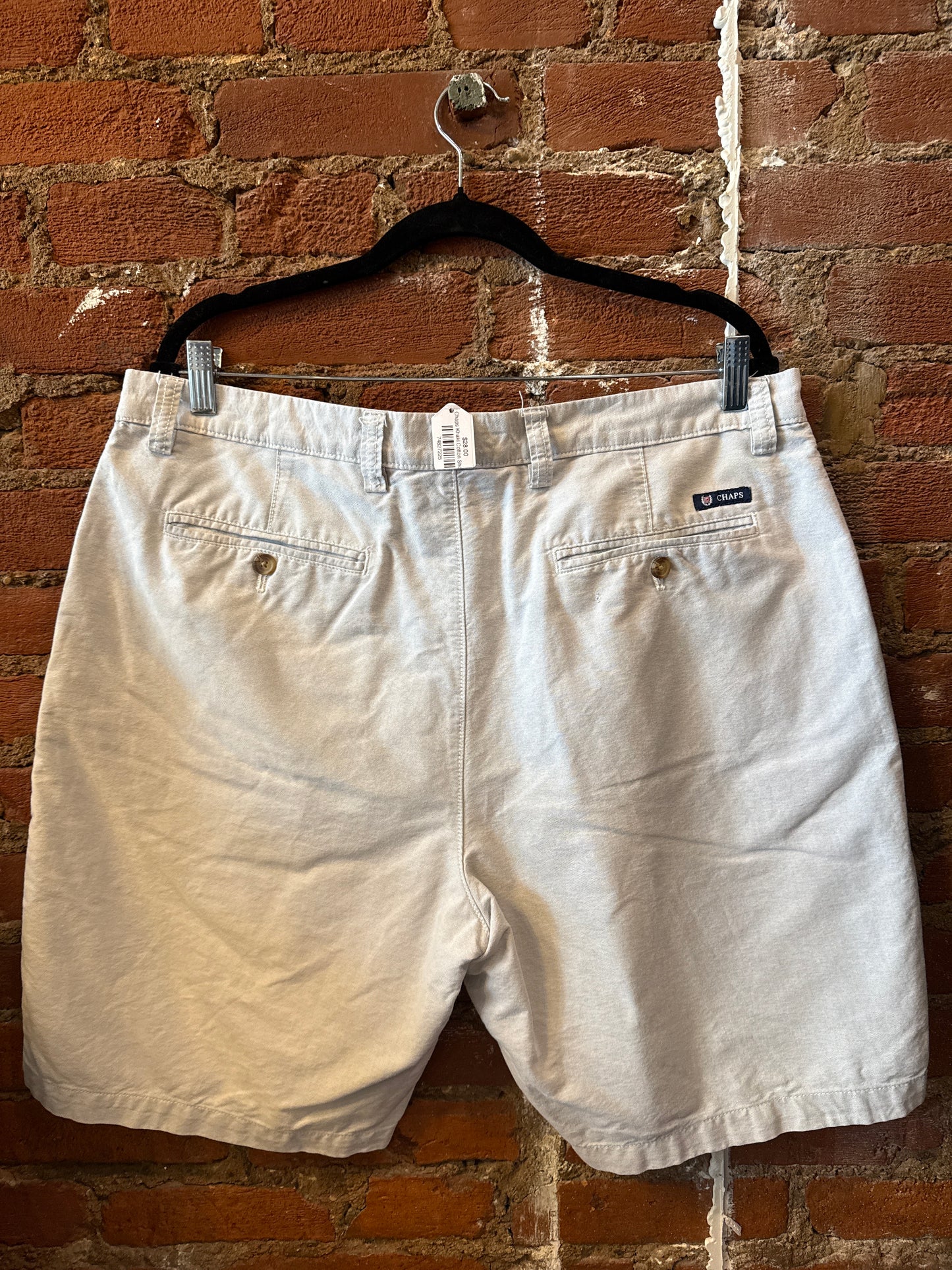 Chaps Khaki Cotton Shorts 38