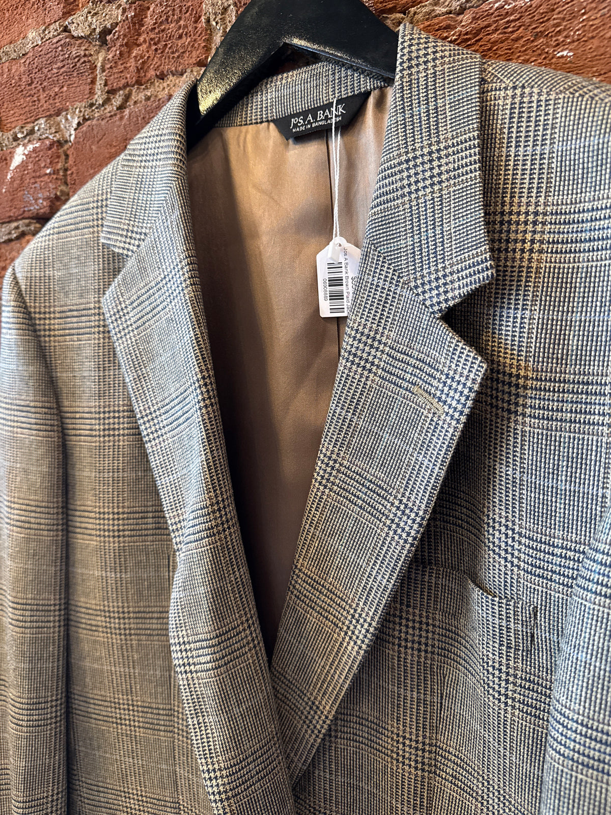 Jos.A.Bank Brown Plaid Jacket 42L