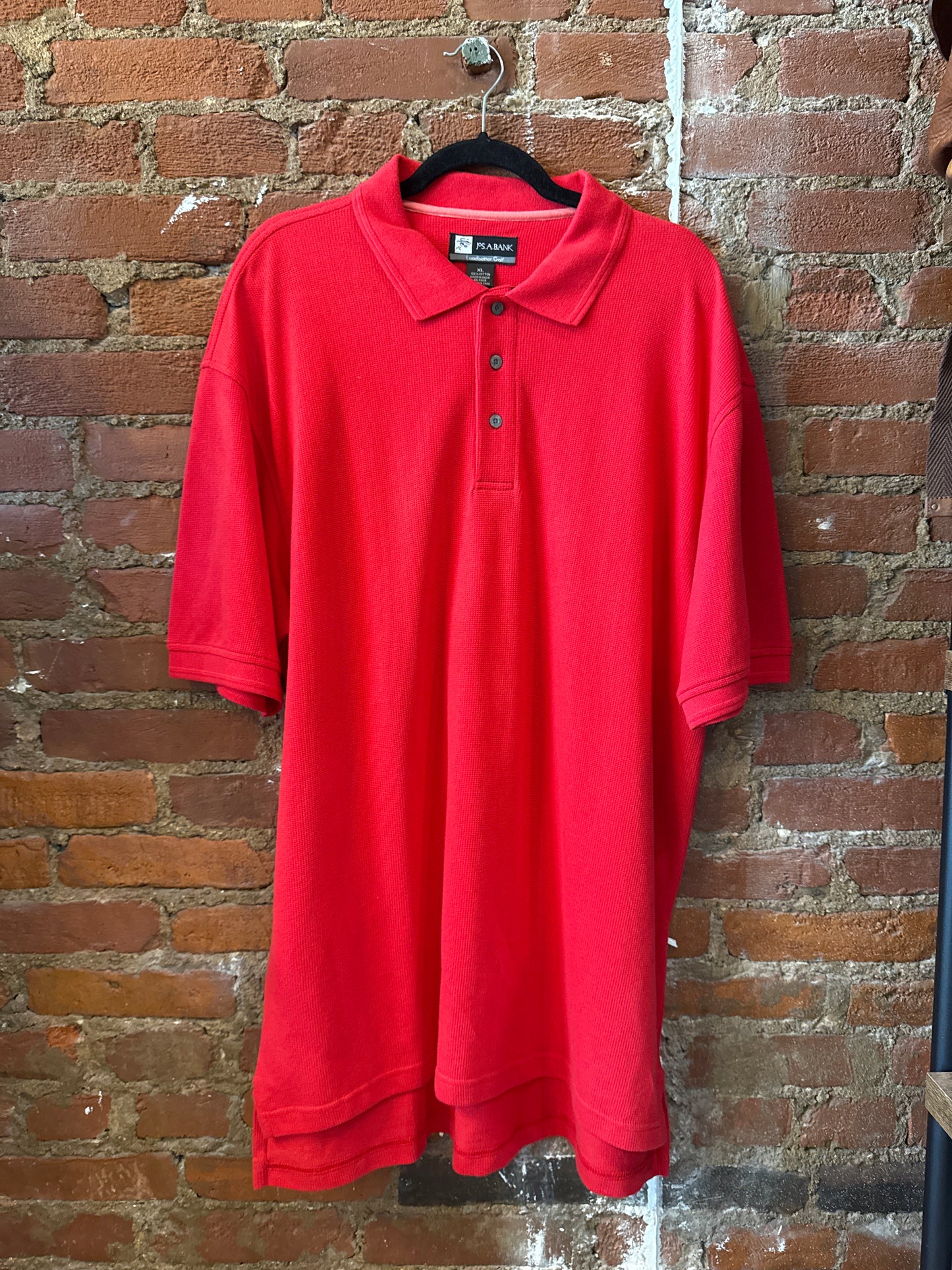 Jos A Bank Knitted Red Polo