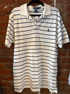 Polo Ralph Lauren White Striped Polo