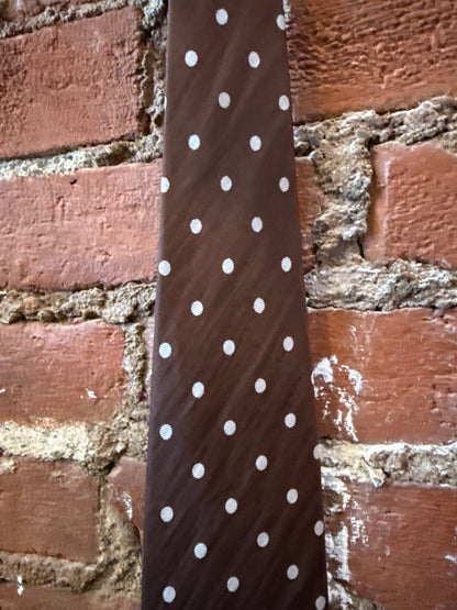 Brown Polka Dot Tie