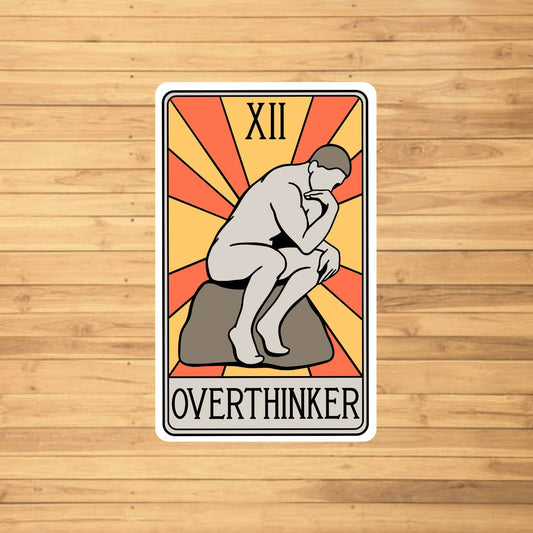 The Overthinker Tarot Card Sticker