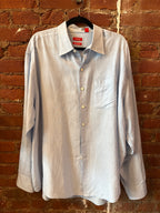 IZOD Blue Linen LS Shirt