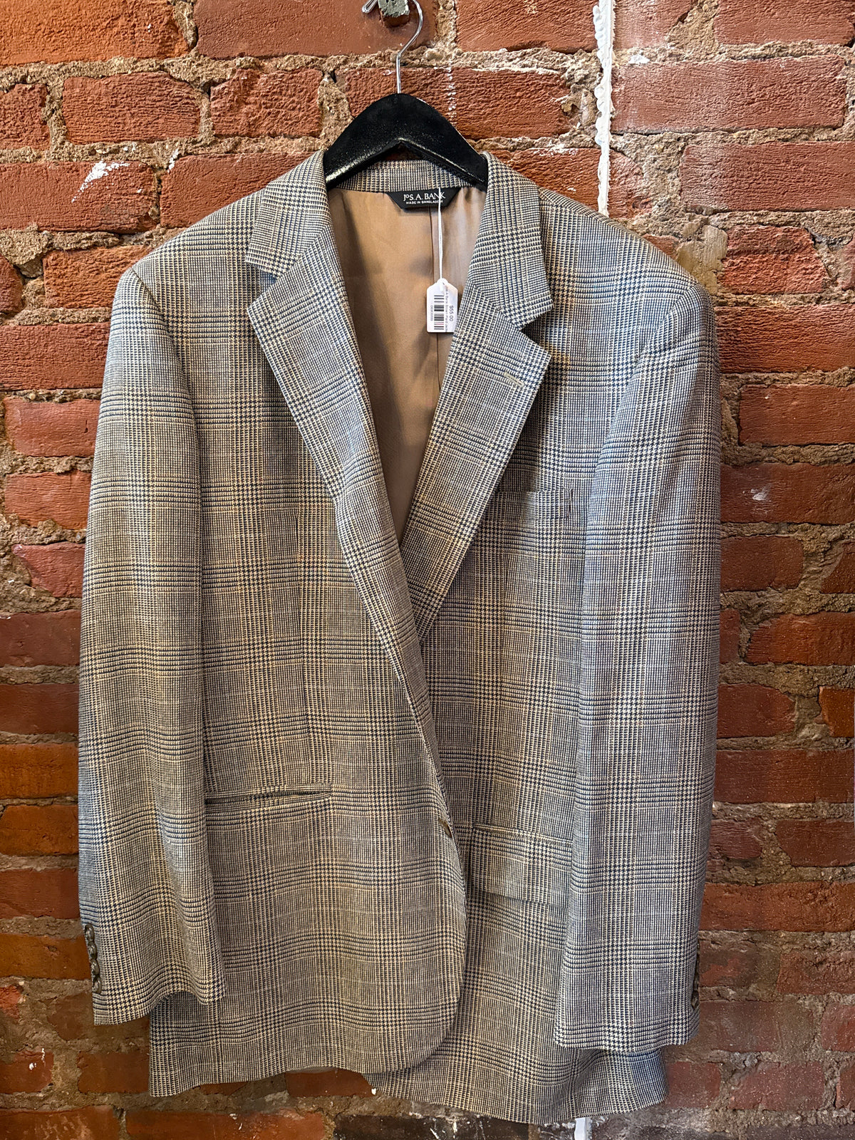 Jos.A.Bank Brown Plaid Jacket 42L