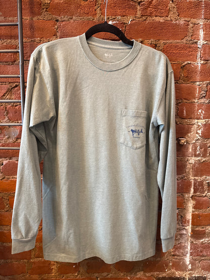 Green Coastal Cotton Long Sleeve Tee