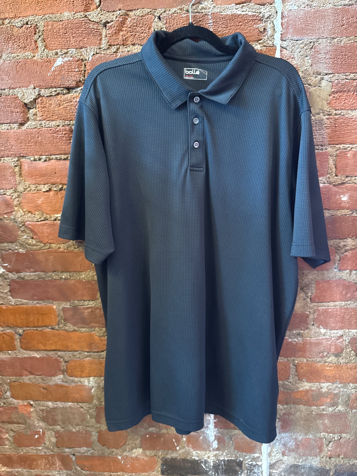 Black Printed Polo