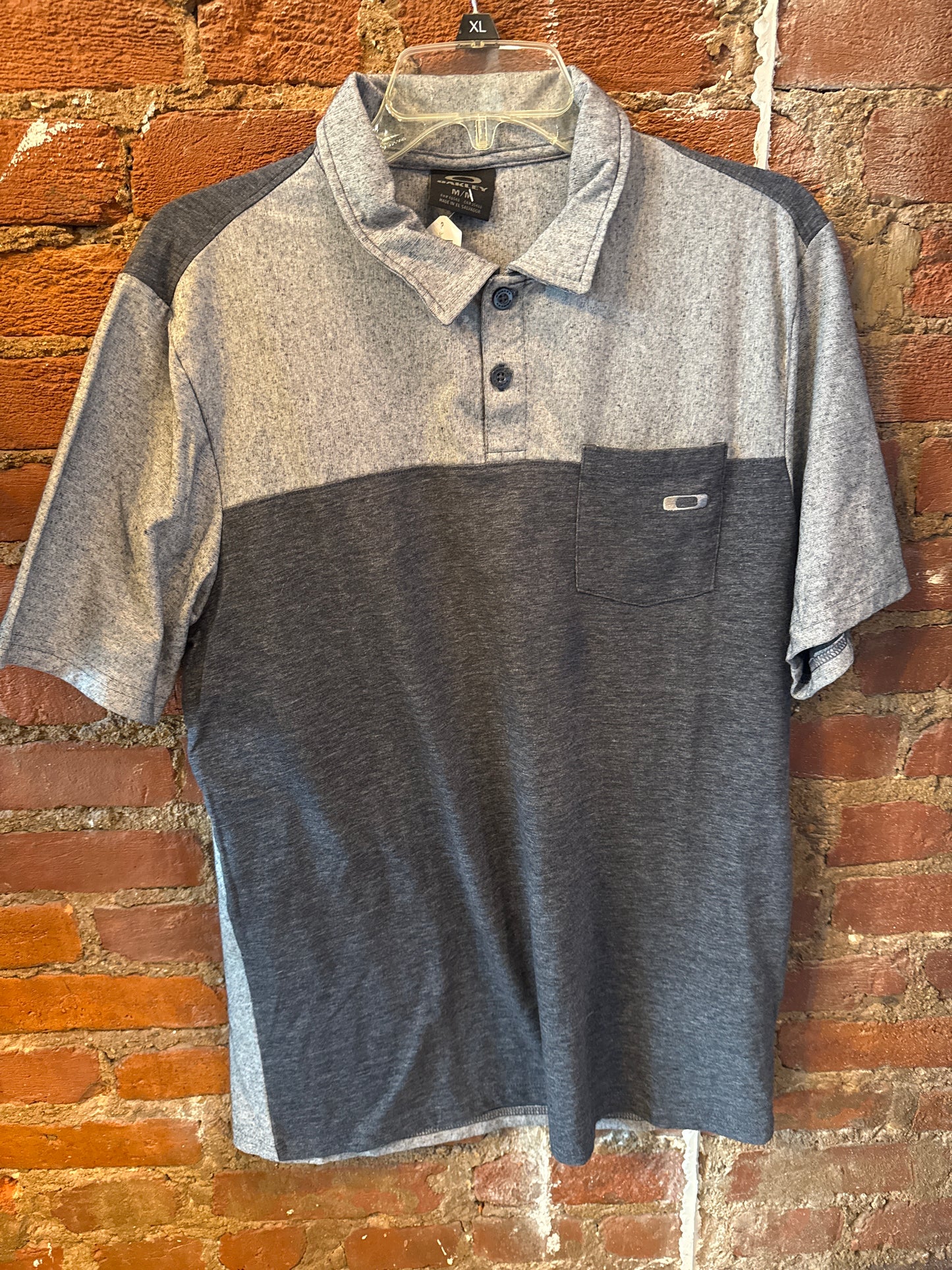 Oakley Two Tone Grey Polo M