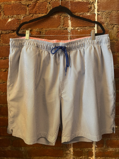 Seersucker Swim Shorts XXL