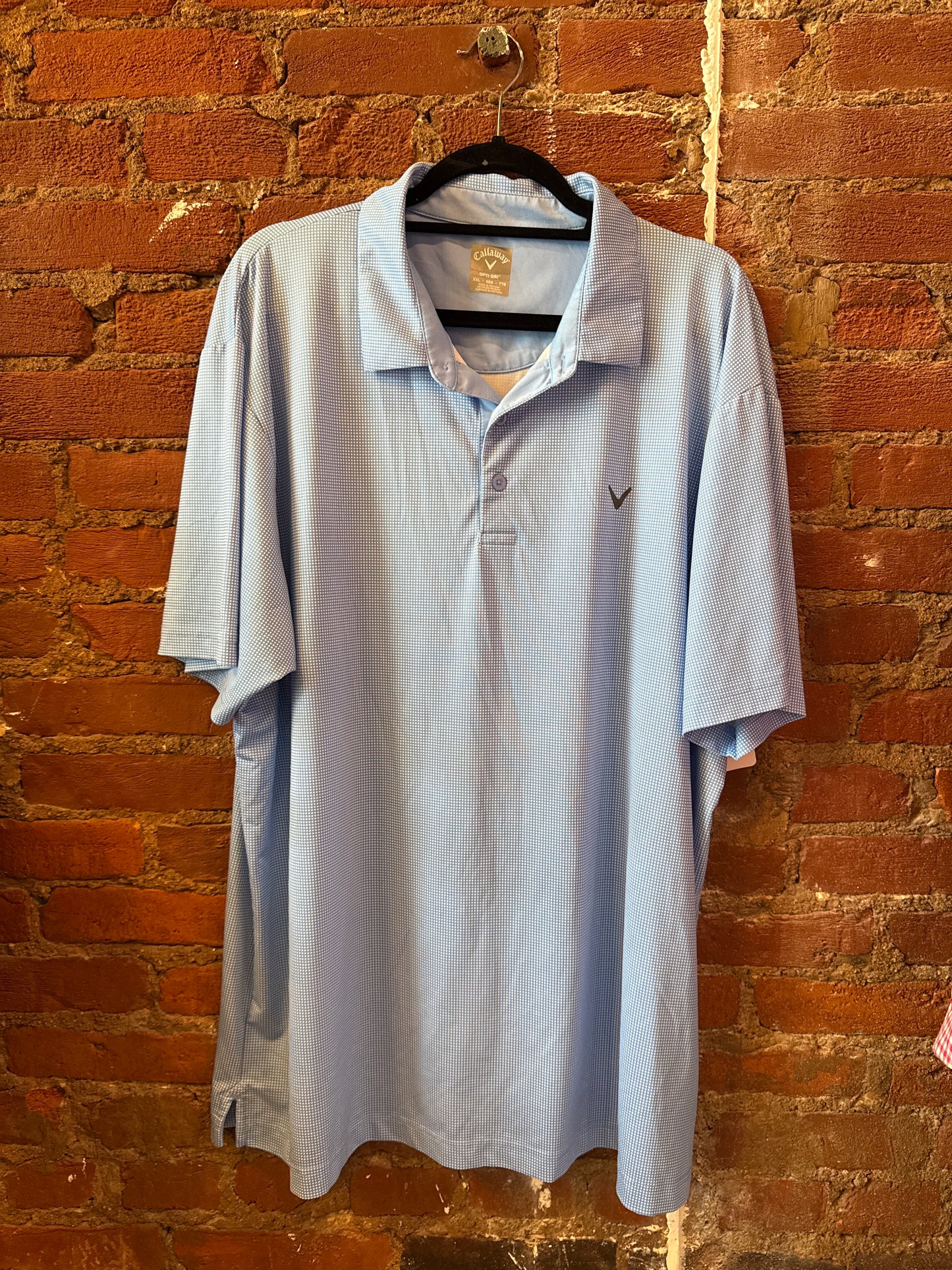 Light Blue Callaway Dot Polo