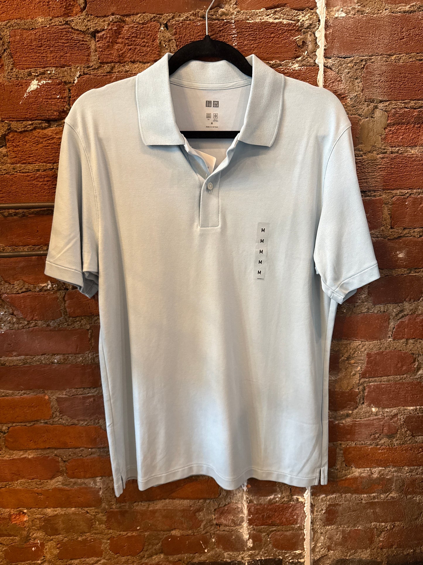 Uniqlo Airism Sky Blue Polo