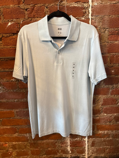 Uniqlo Airism Sky Blue Polo