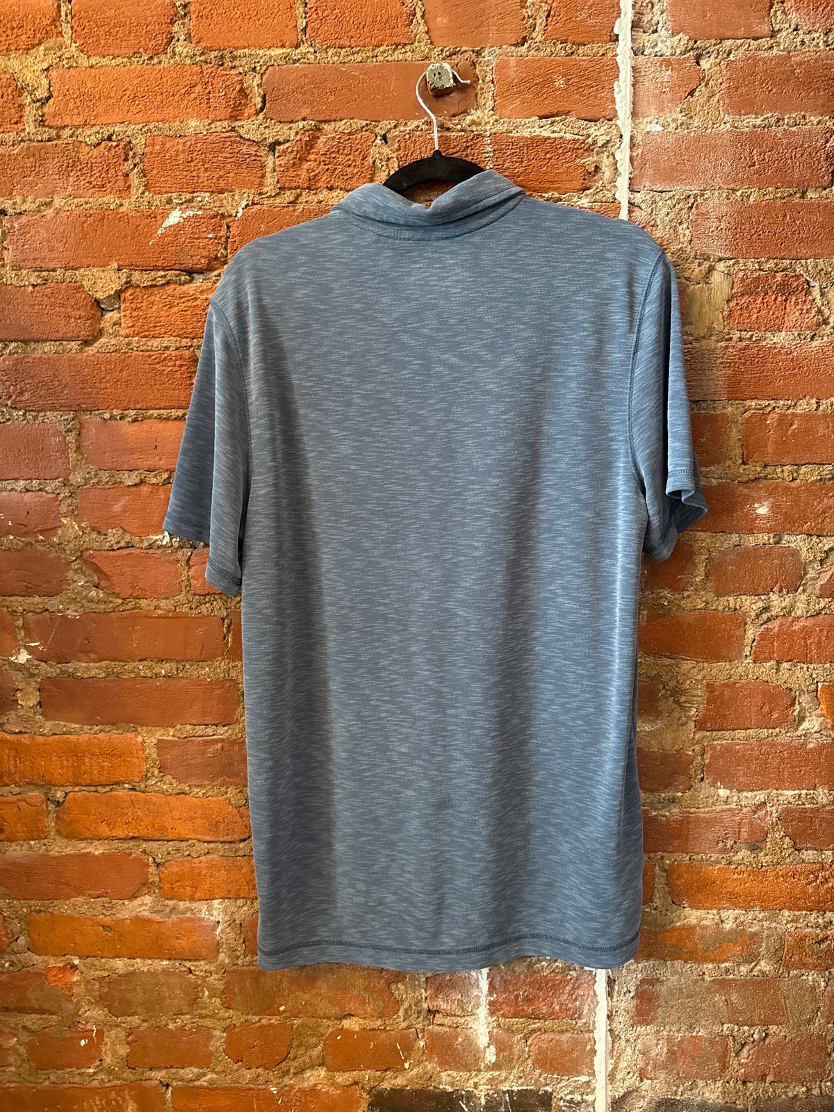 Eddie Bauer Blue Heathered Golf Polo