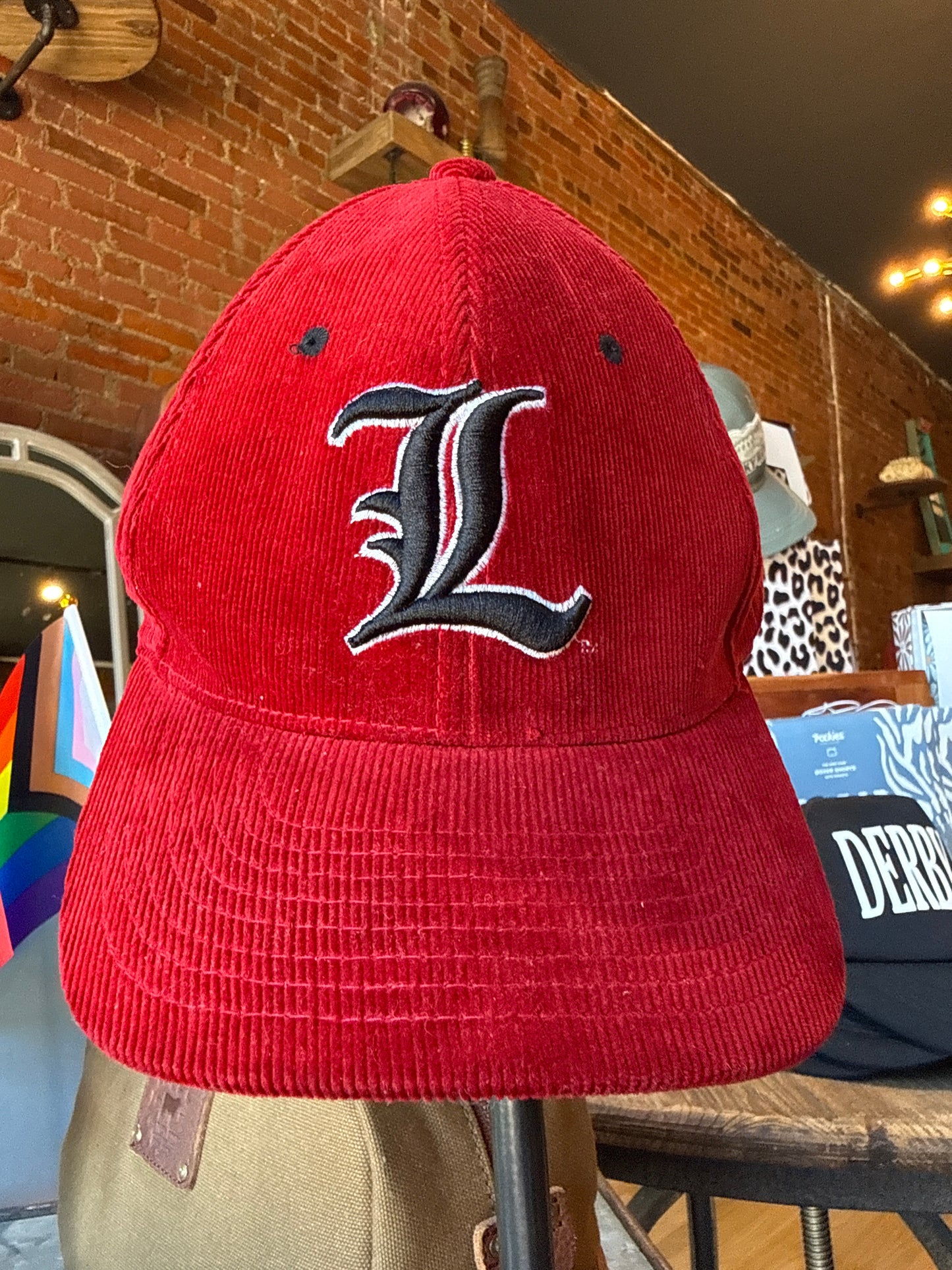 UL Cardinals Red Corduroy Hat