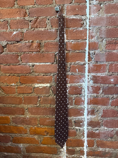 Brown Polka Dot Tie