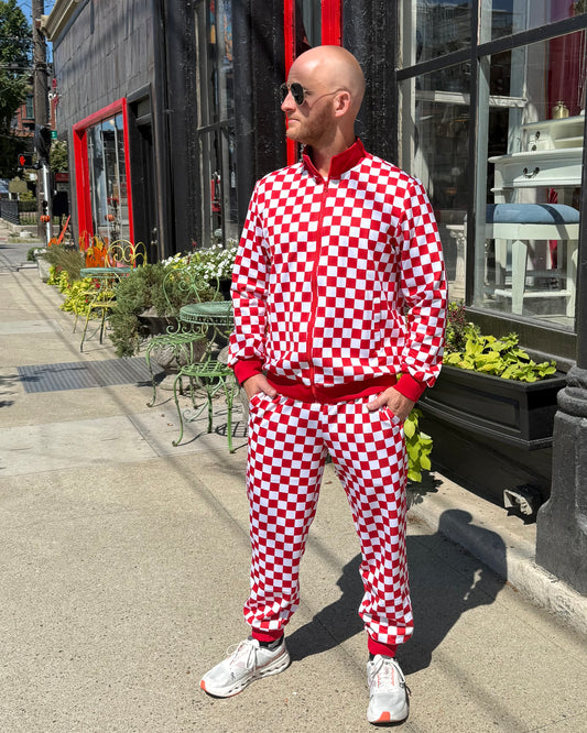 Checkered Game Day Tracksuit