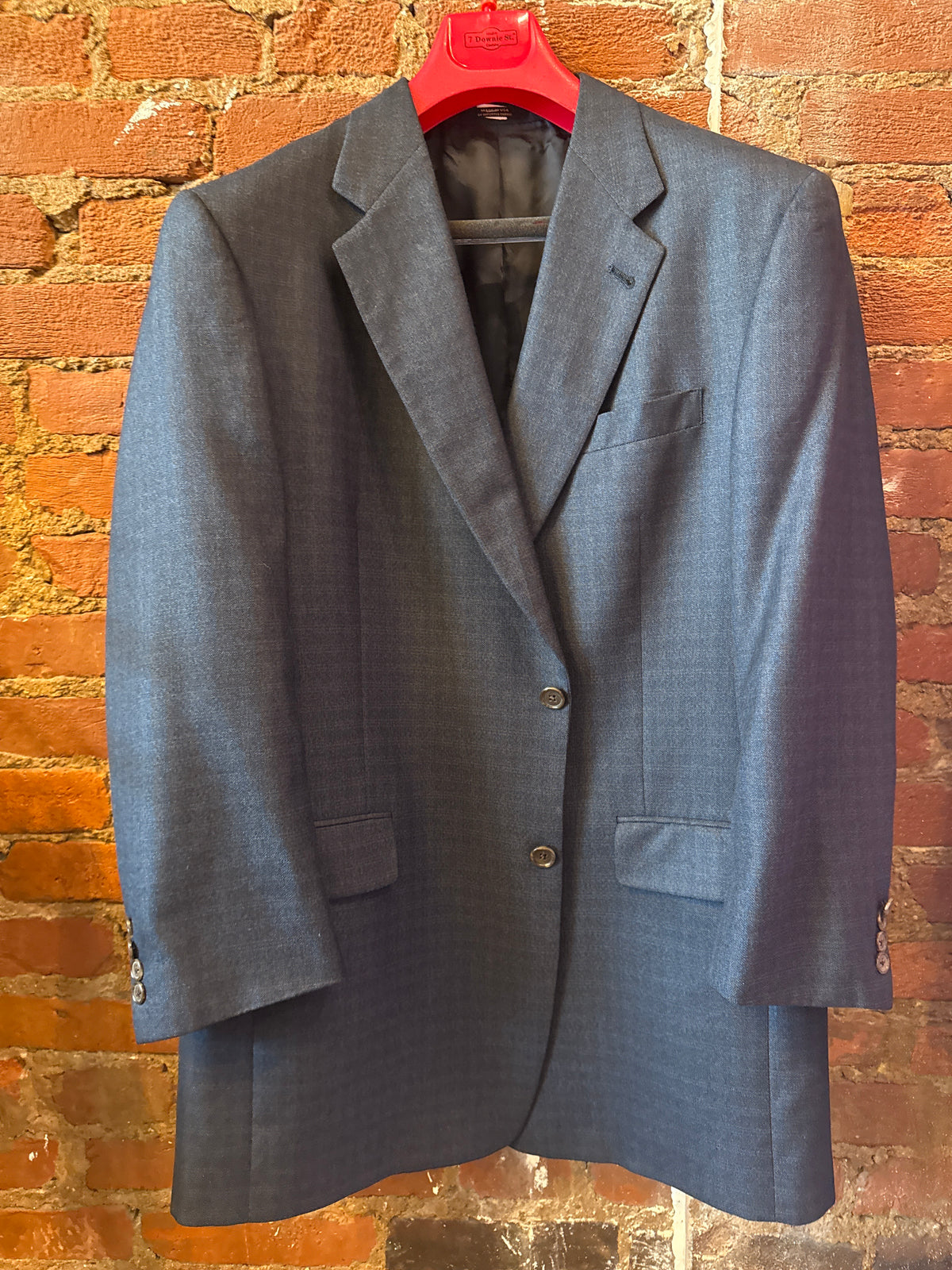HS&Marx Navy Plaid Jacket 43R