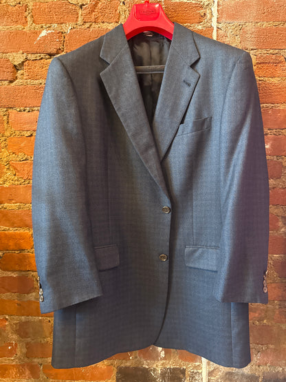 HS&Marx Navy Plaid Jacket 43R