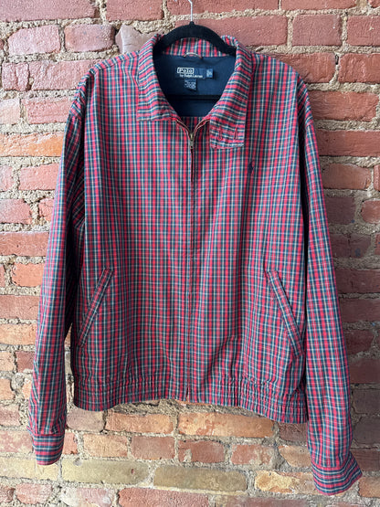Polo Ralph Lauren Red Plaid Bomber Jacket