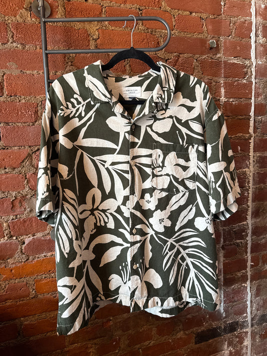 AE Tropical Linen Button Up