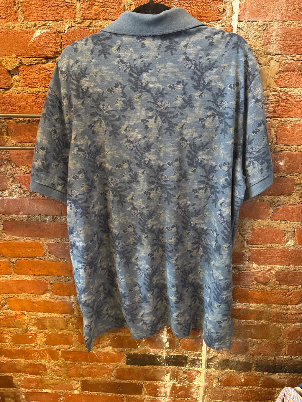 Eddie Bauer Navy Pattern Polo