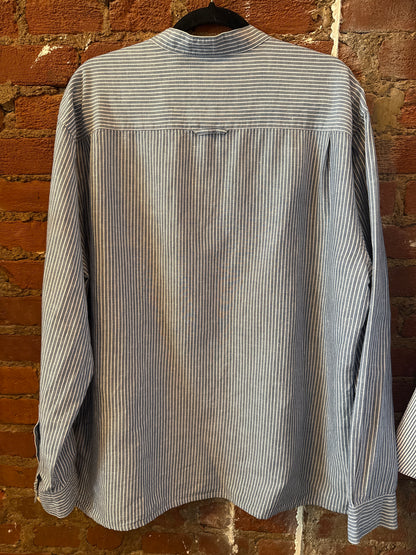 Orvis Linen Striped Button Up