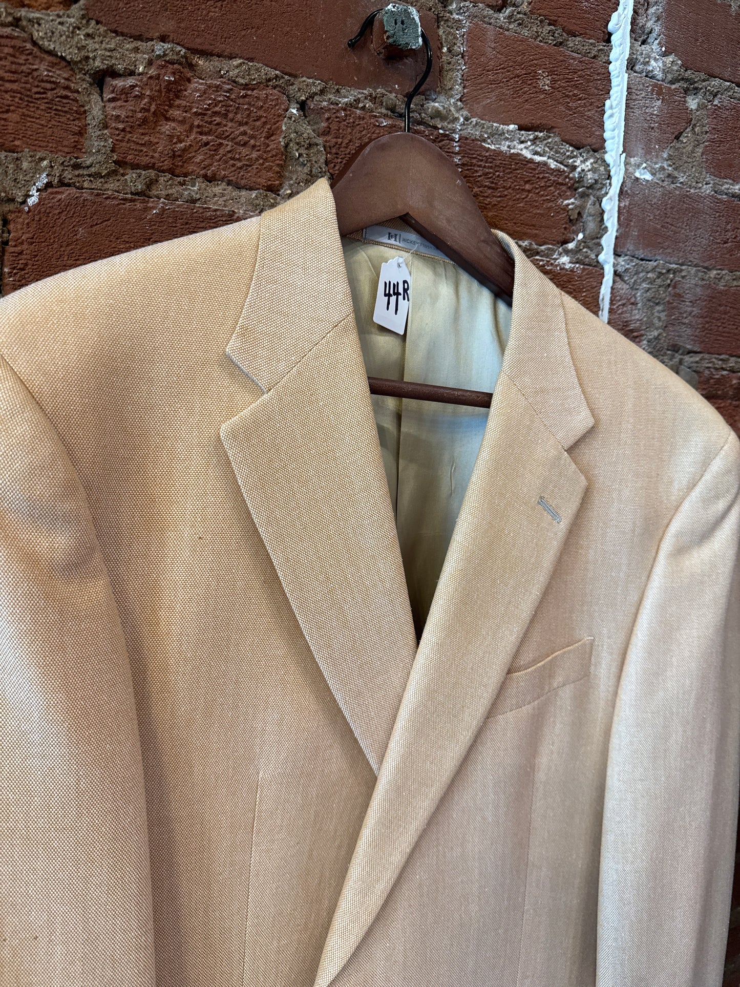 Hickey Freeman Tan Jacket 44R