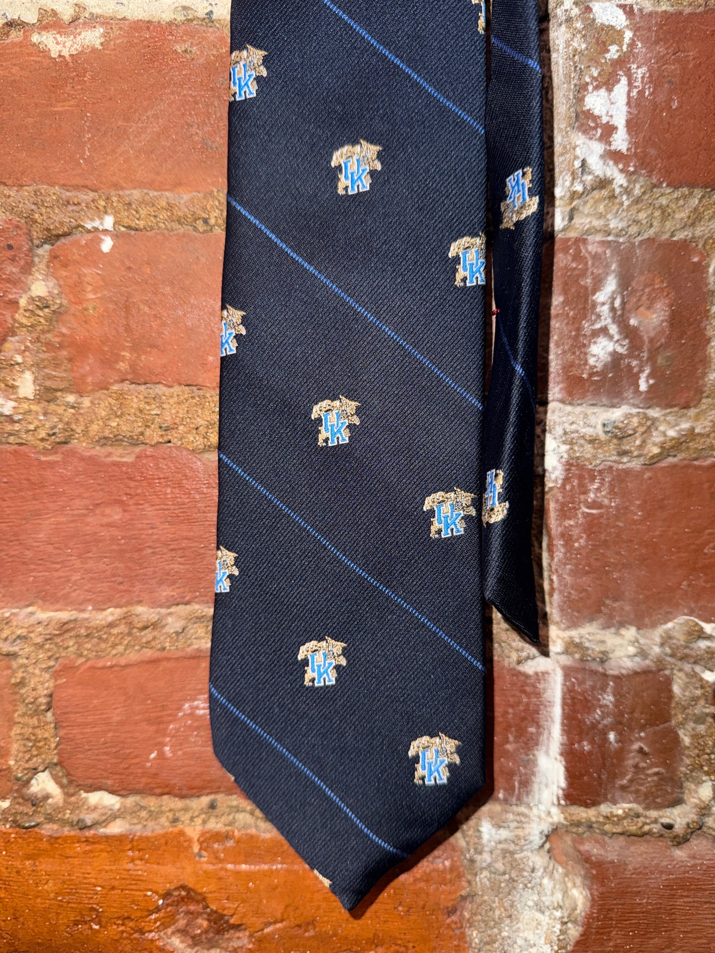 Kentucky Wildcats Navy Tie