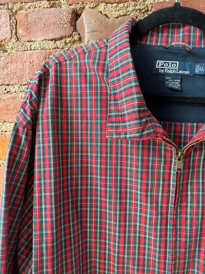 Polo Ralph Lauren Red Plaid Bomber Jacket