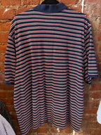 Navy RW&B Striped Polo