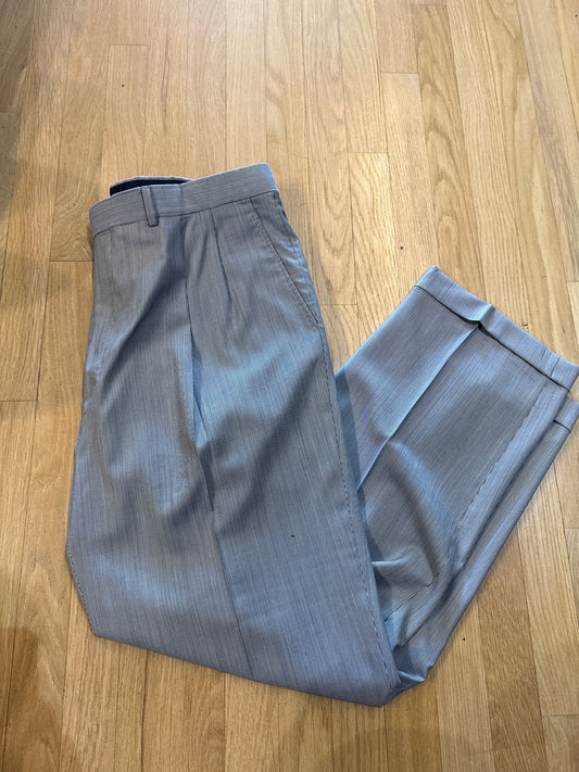 Tan Striped Linen Pants 38x30