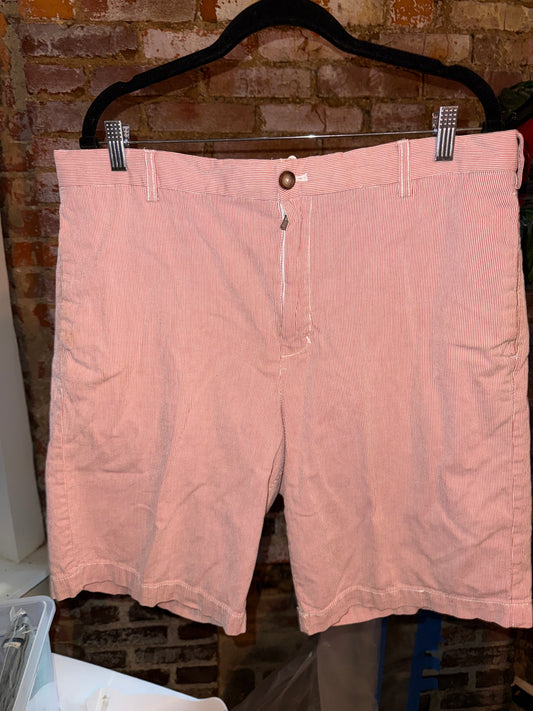 Red Seersucker Shorts