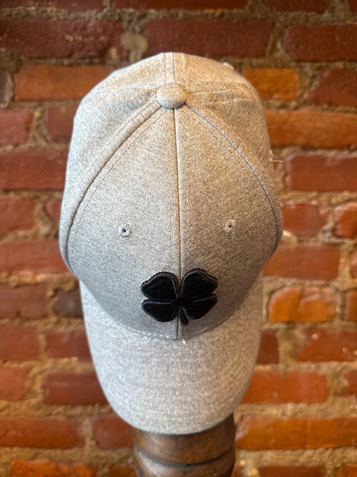 Grey Black Clover Hat