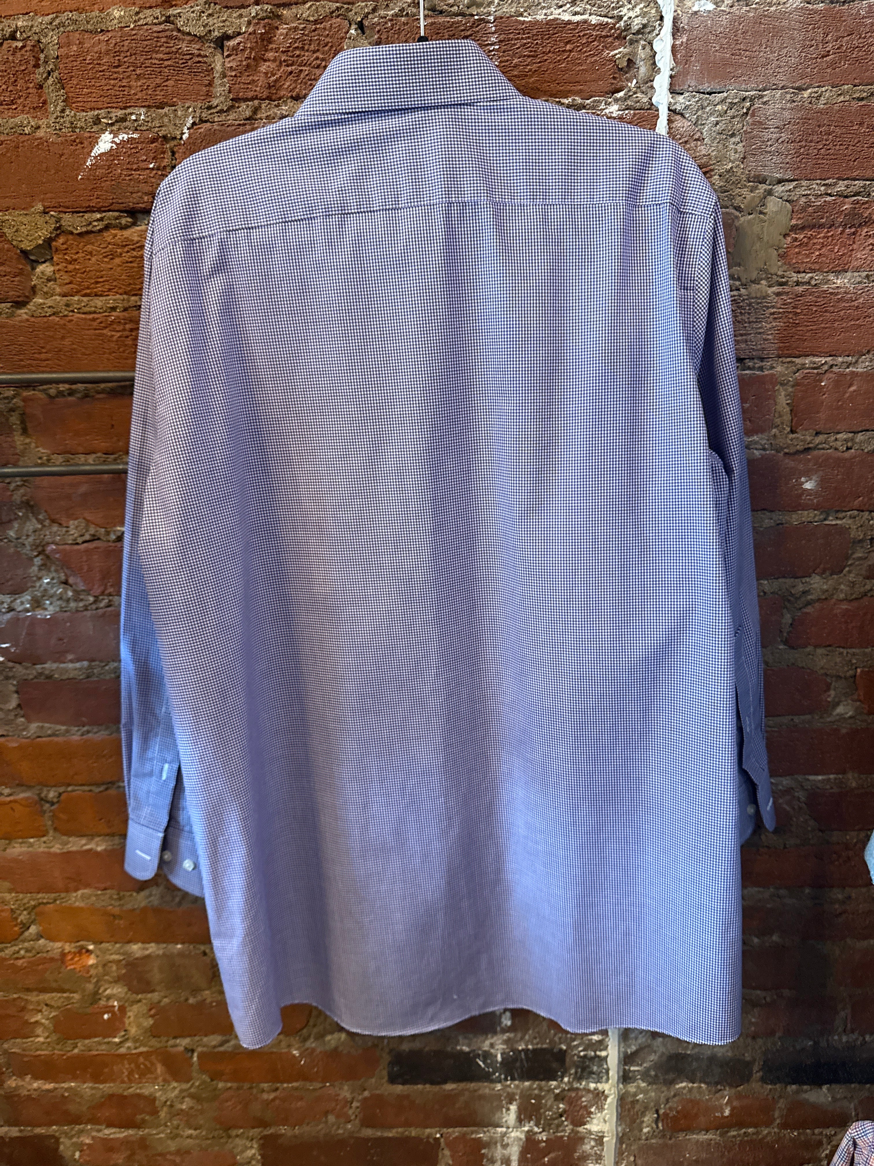 Stafford Purple LS Button Up