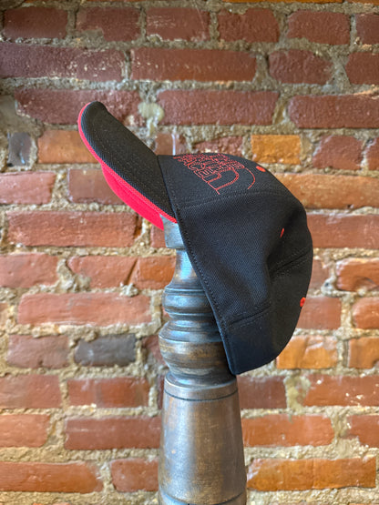 North Face Red Stitch Hat