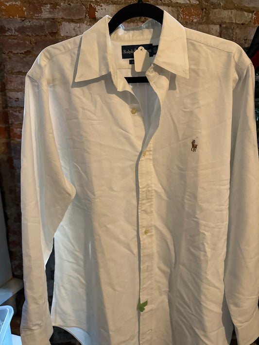 White Ralph Lauren Men's Button Up