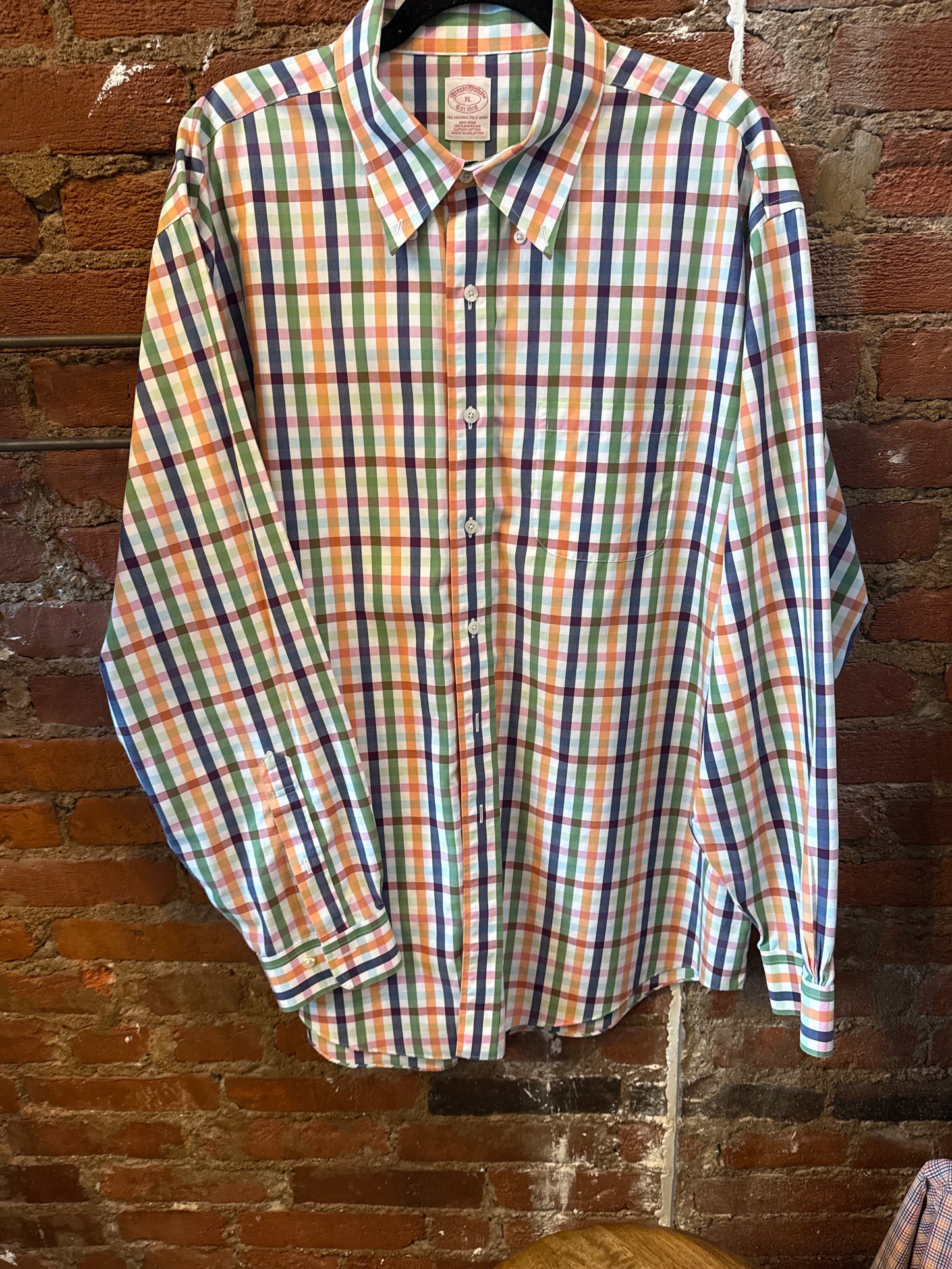 Brooks Brother Summer Plaid Button Up