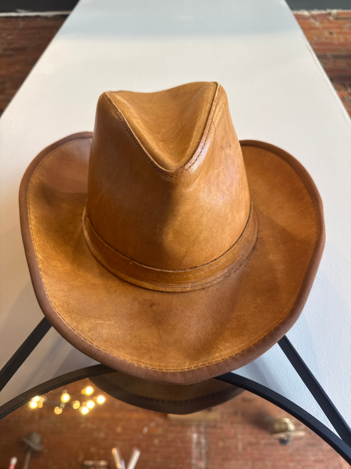 Leather Cowboy Hat
