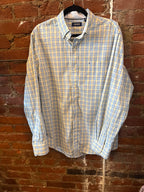 IZOD Yellow & Blue Plaid LS Shirt