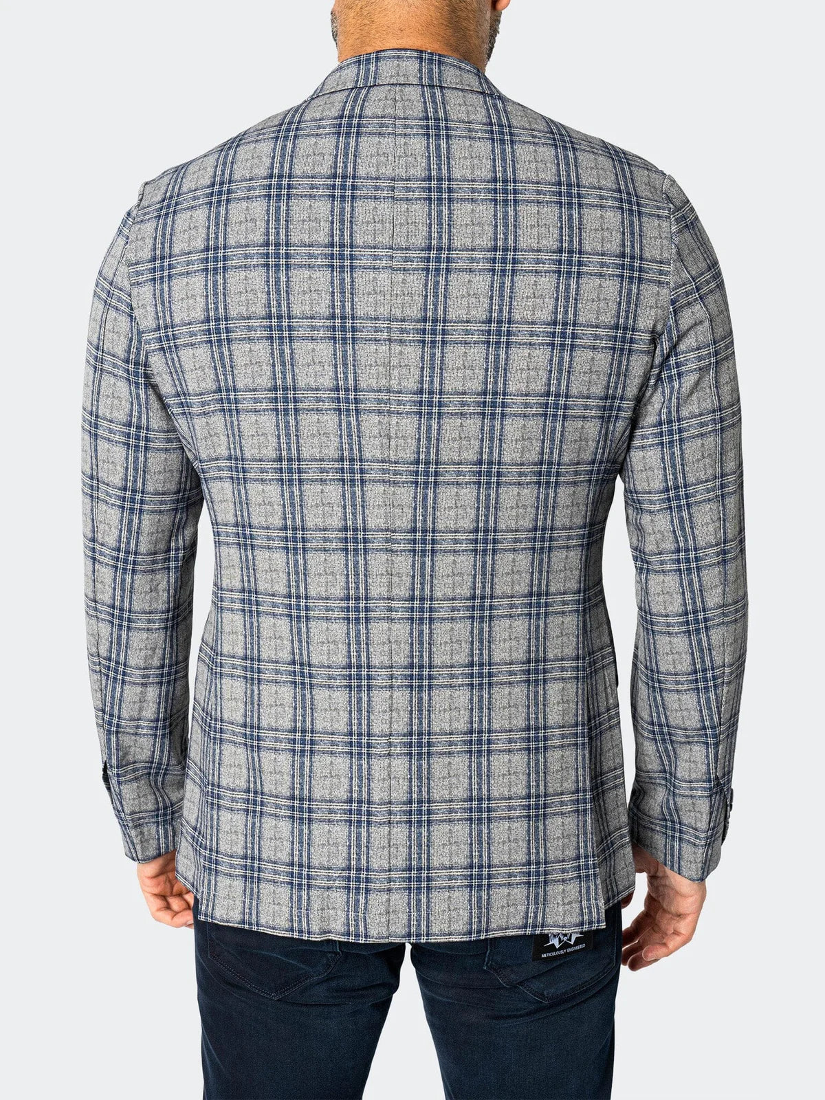 Maceoo Blue Unconstructed Blazer