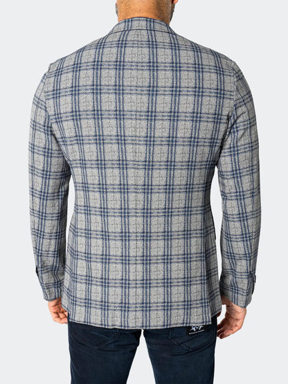 Maceoo Blue Unconstructed Blazer