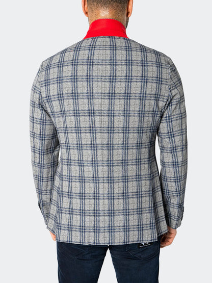 Maceoo Blue Unconstructed Blazer