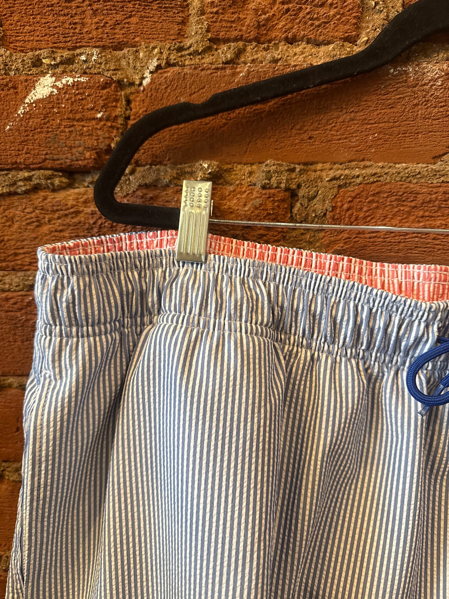Seersucker Swim Shorts XXL