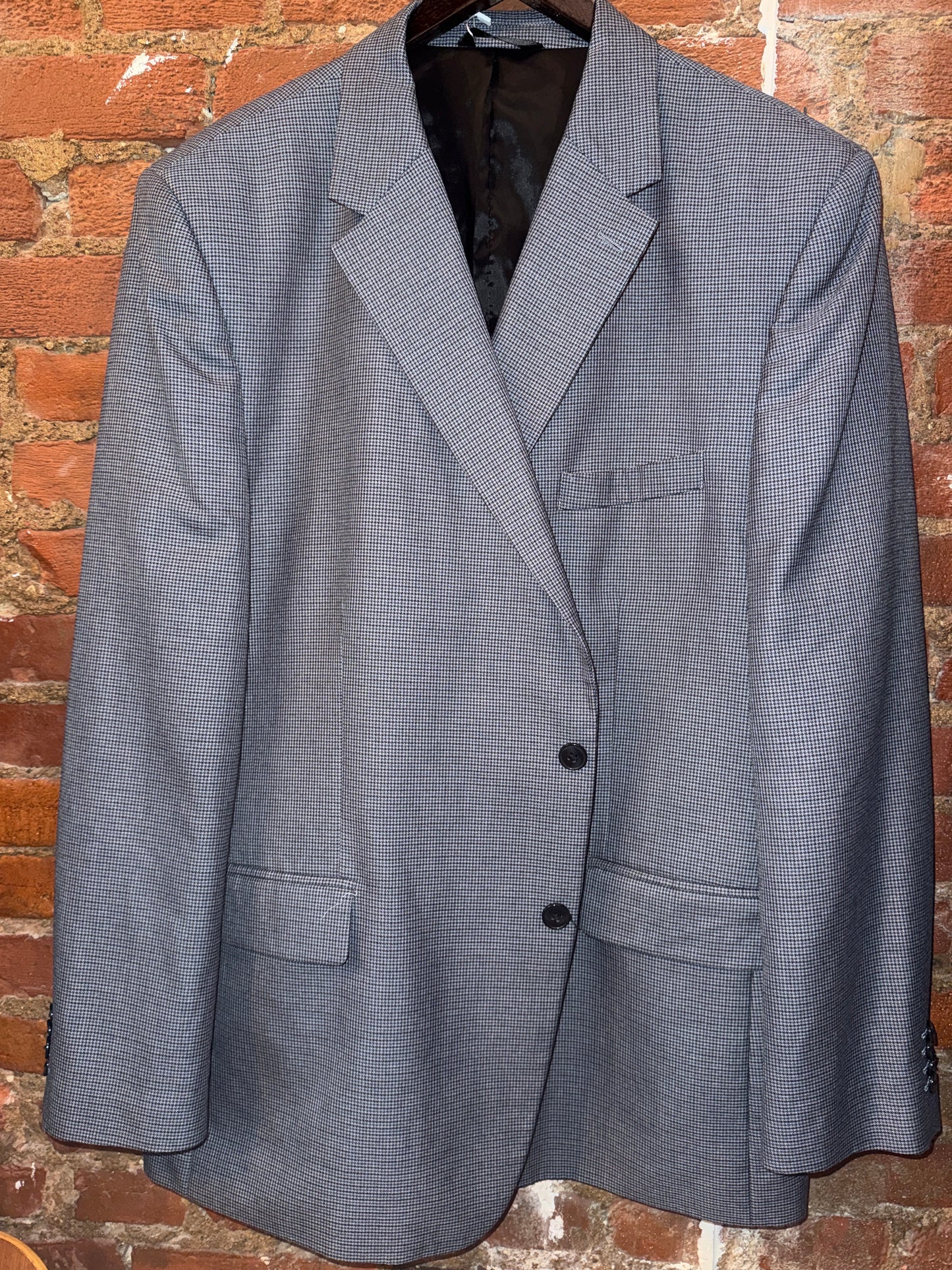 Haggar Navy/Grey Houndstooth 50R