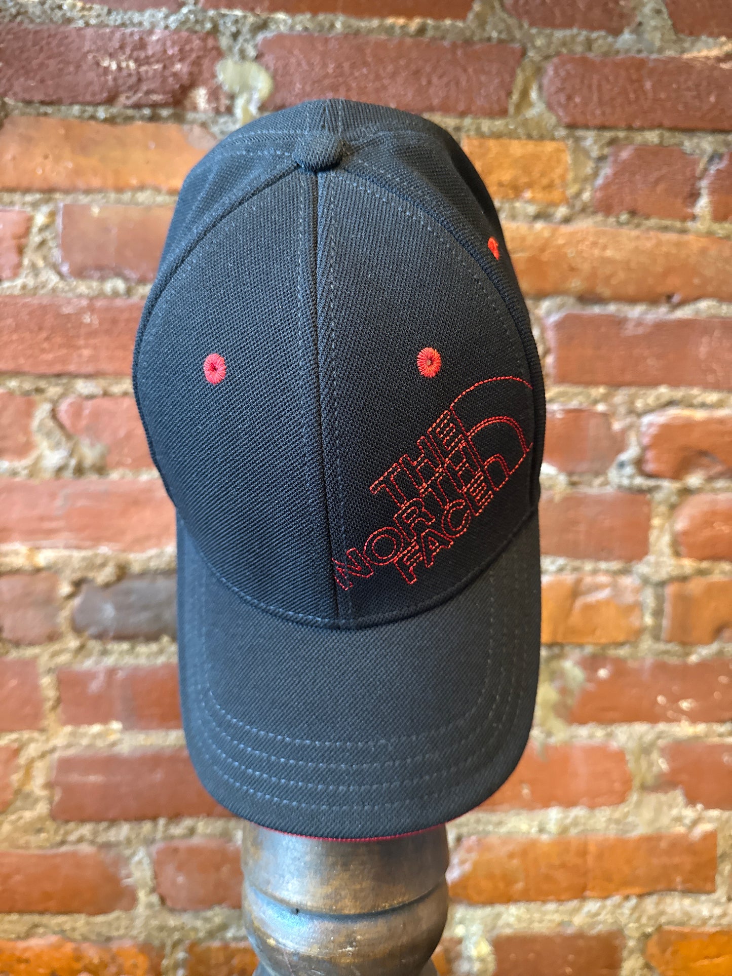 North Face Red Stitch Hat