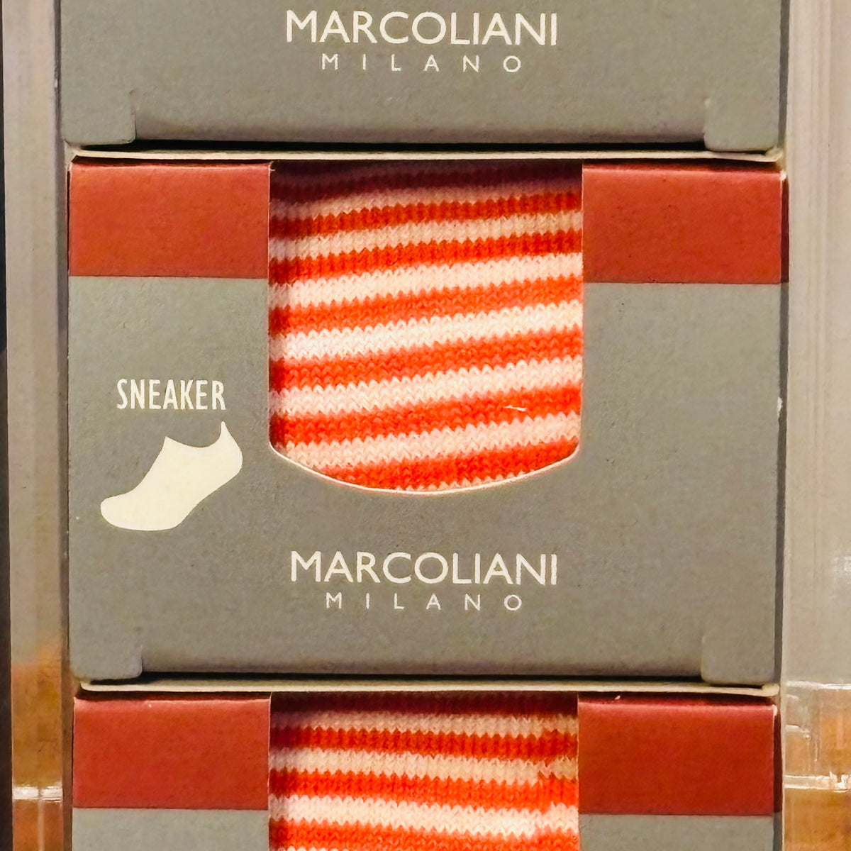 Striped No Show Sock