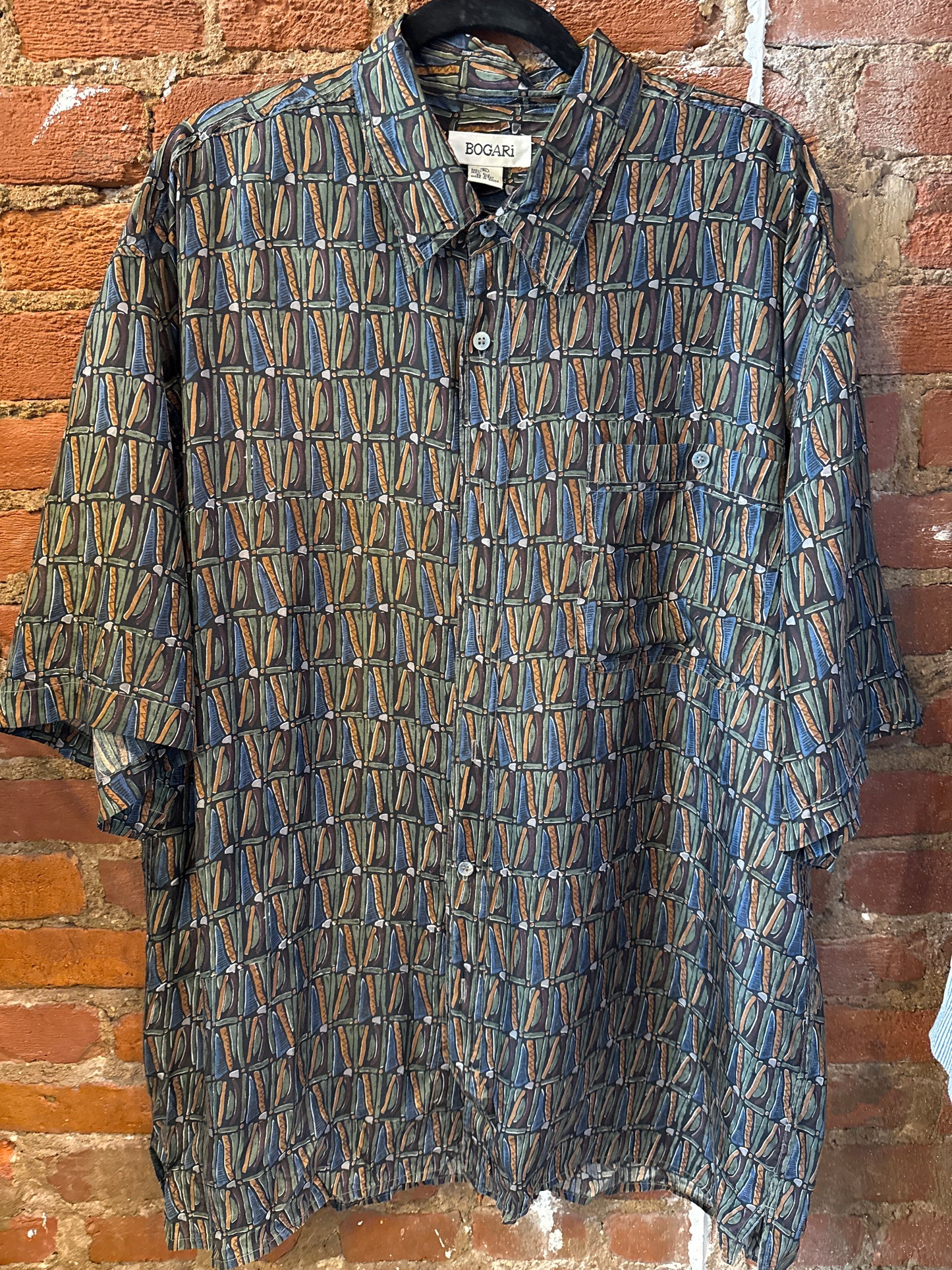 Bogari Silk Pattern Shirt