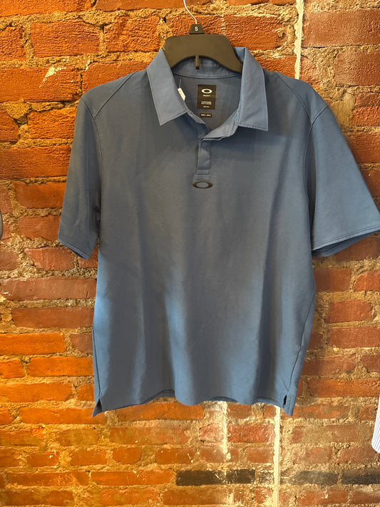 Oakley Blue Heathered Polo XL