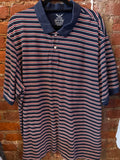 Navy RW&B Striped Polo