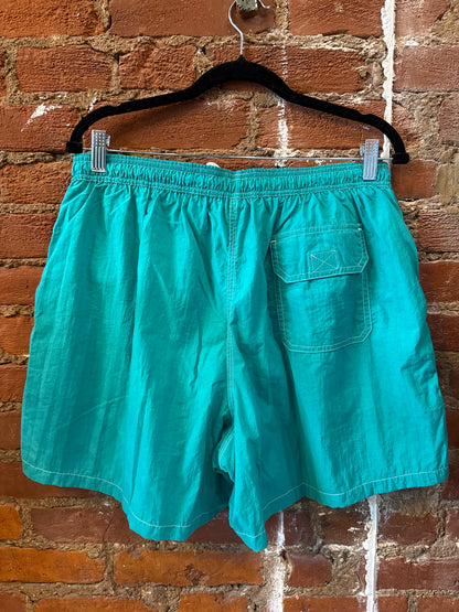 Brooks Brothers Teal Swim Short L